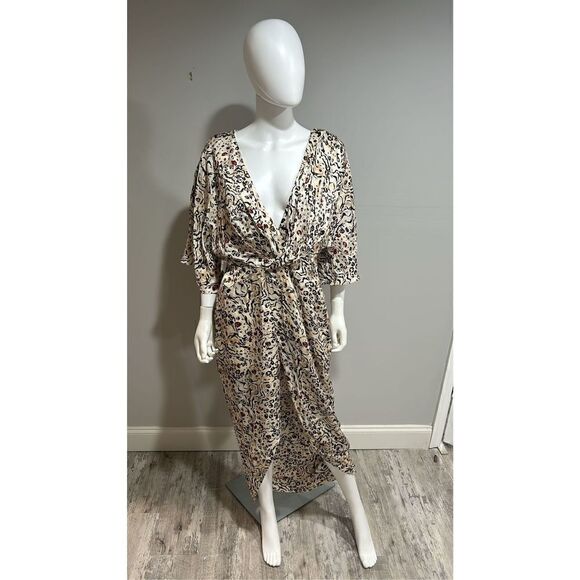 FAME and Partners Sayge Animal Print Midi Dress Size 8 - Picture 2 of 12